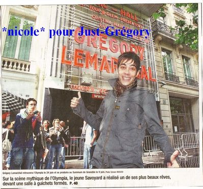 gregory devant l'olympia