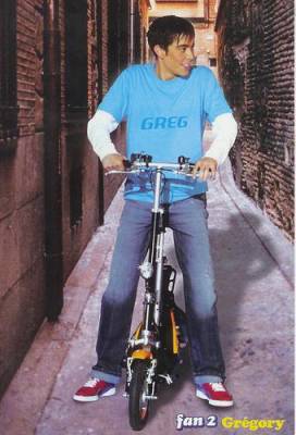 Gregory en trotiinette